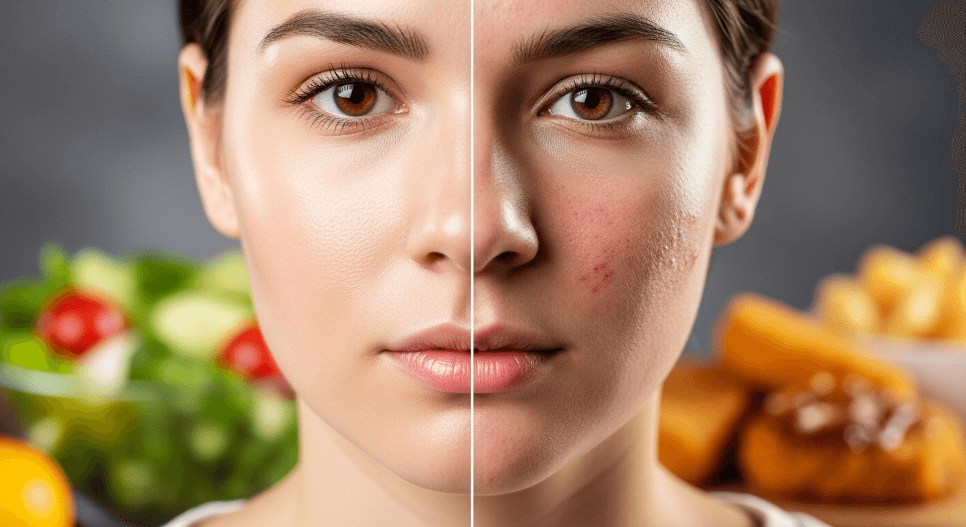 Jak dieta wpływa na trądzik i inne problemy skórne?