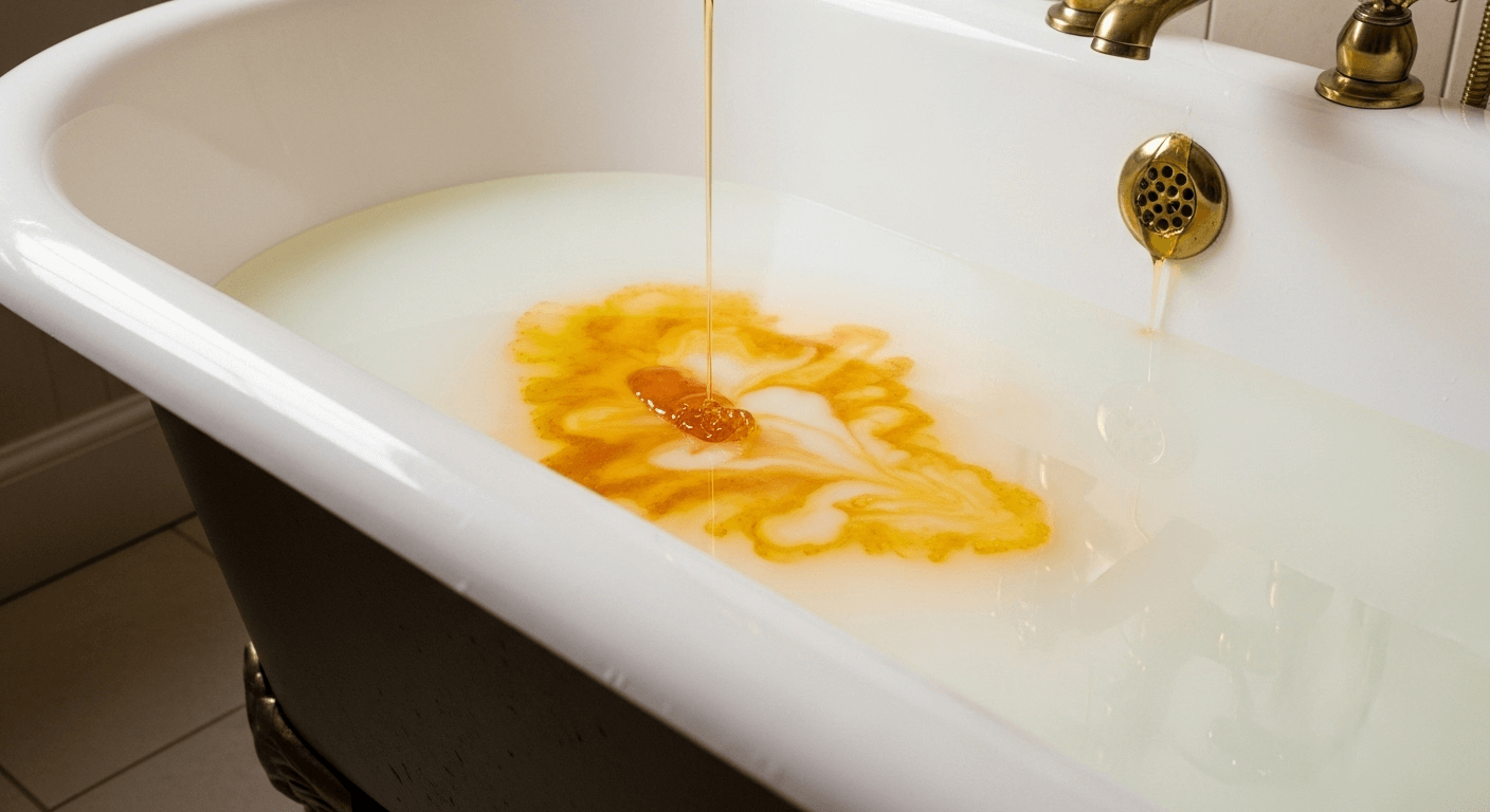 Kąpiel Kleopatry w domu: jak przygotować luksusową kąpiel w mleku i miodzie?