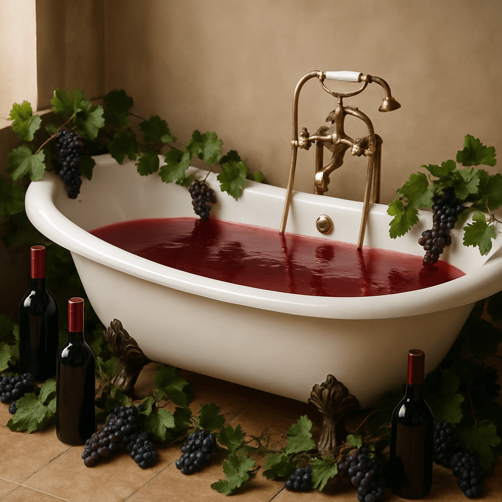 Kąpiele w winie