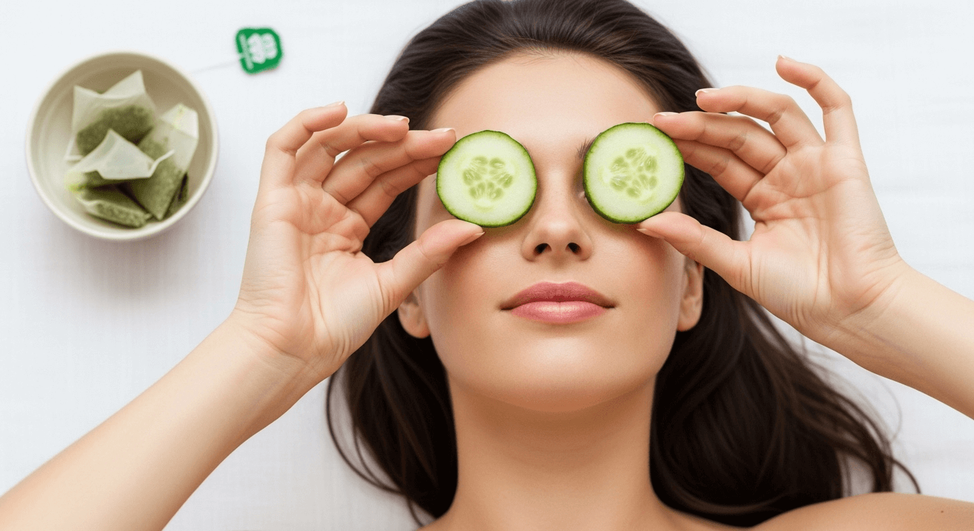 Domowe sposoby na opuchnięte oczy: kompresy z ogórka, herbaty i ziemniaka