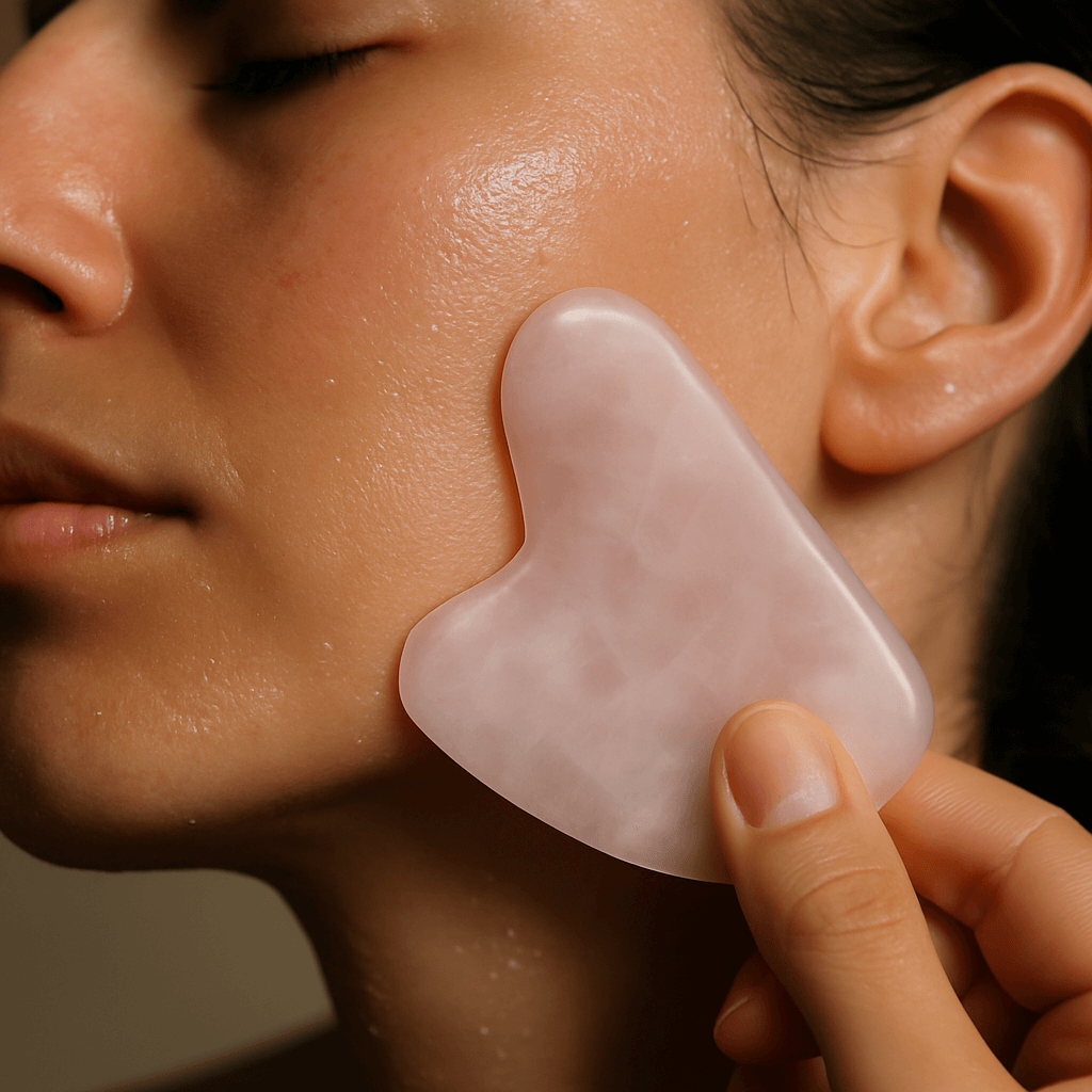 Jak używać kamienia gua sha do masażu twarzy?