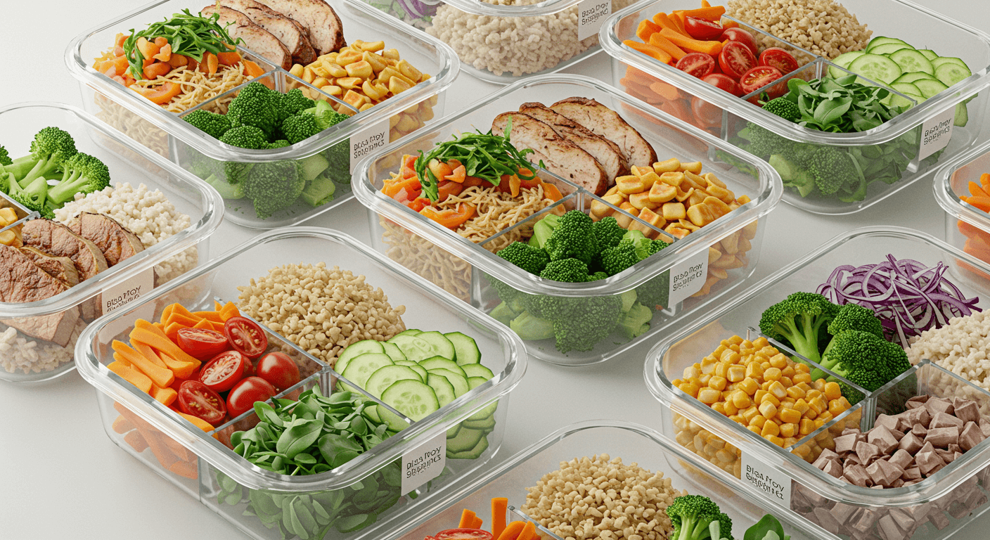 Jak przygotowywać posiłki na cały tydzień? wellness meal prep