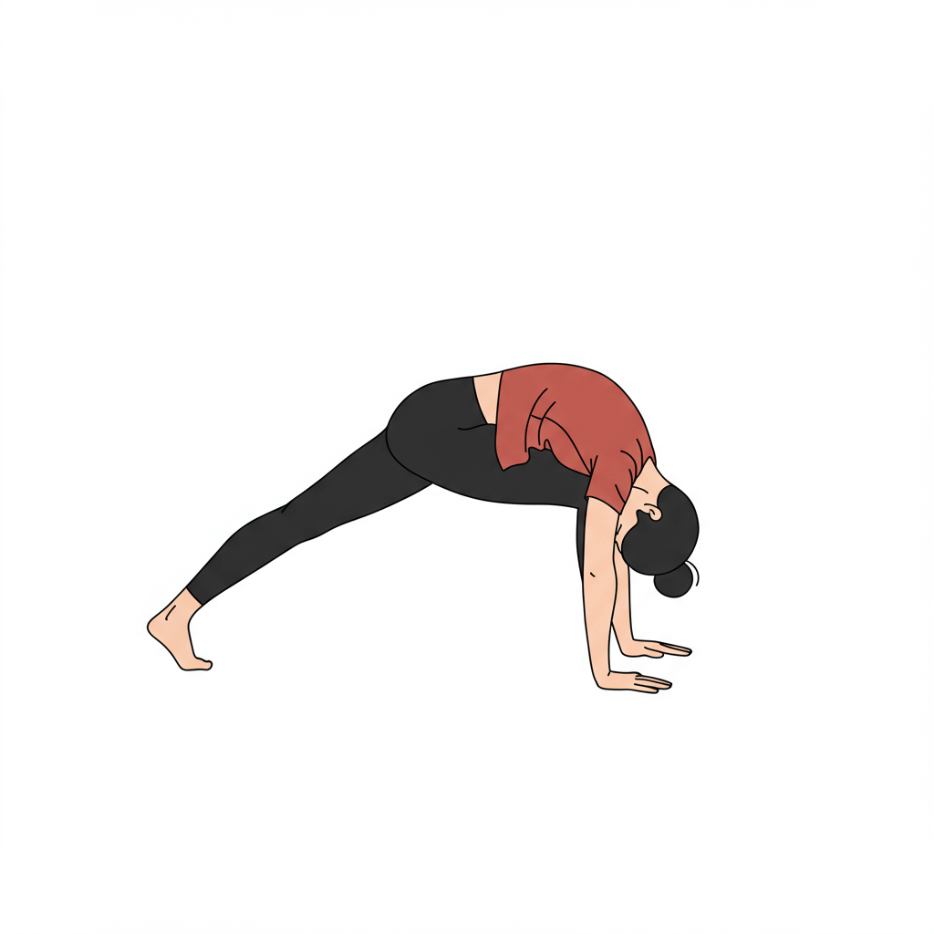 Pozycja delfina (Ardha Pincha Mayurasana)
