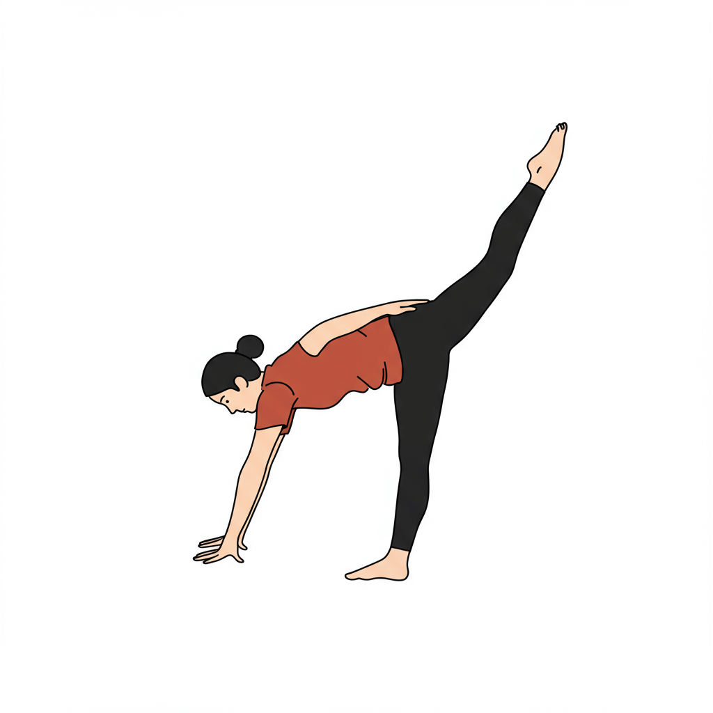 Pozycja kija (Dandasana)