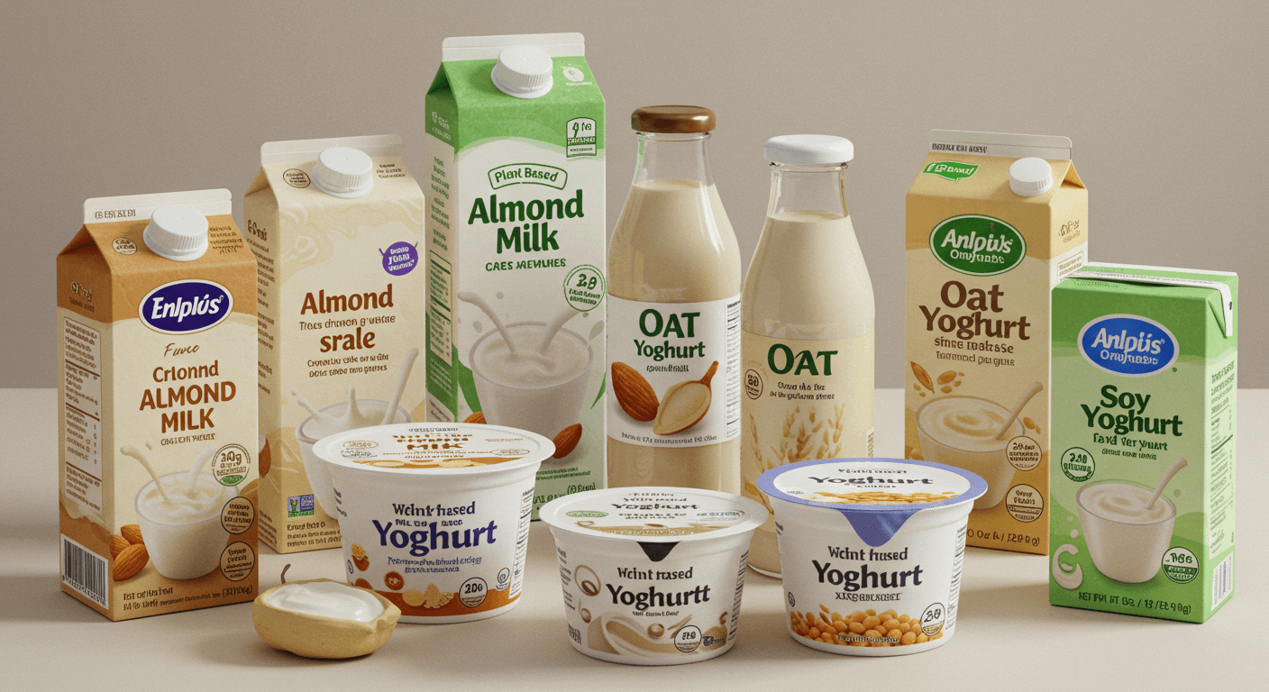 Roślinne alternatywy dla nabiału: mleka, jogurty, sery