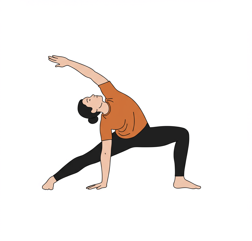 Rozciąganie boczne (Parsvakonasana)