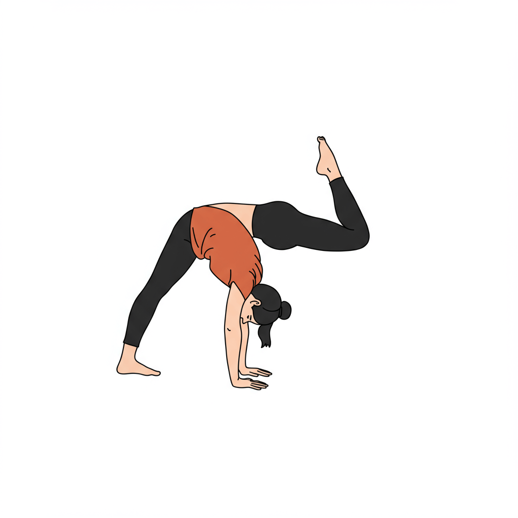 Stanie na przedramionach (Pincha Mayurasana)