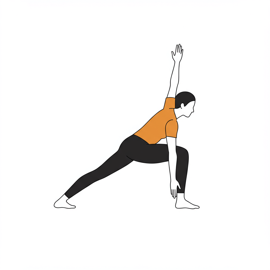 Wysoki wykrok (Anjaneyasana)