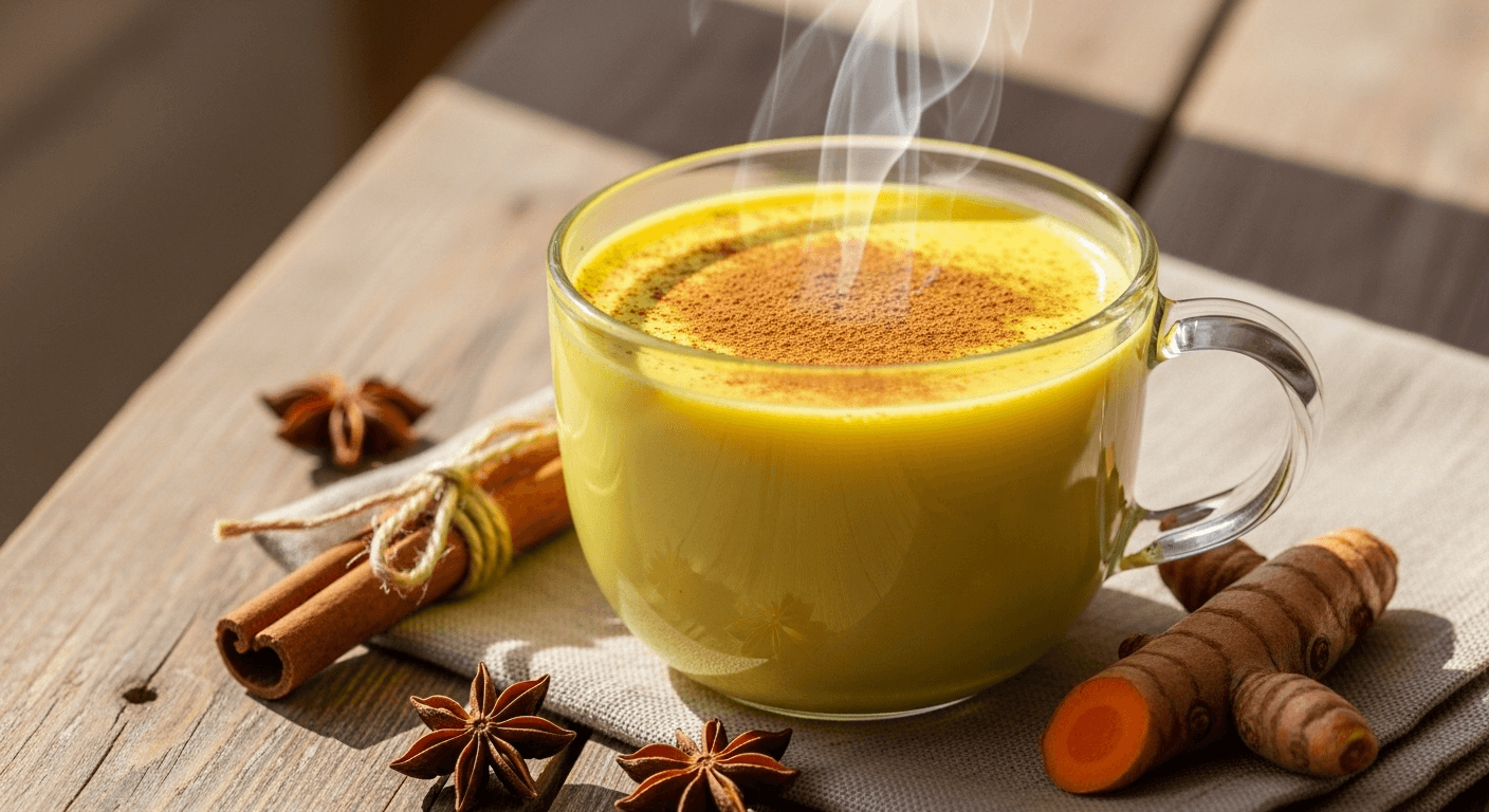 Złote mleko: przepis na rozgrzewający napój z kurkumą