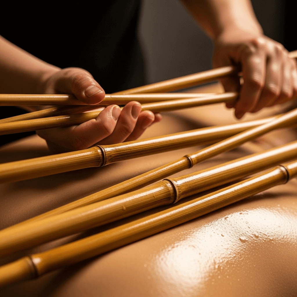 masaż bambusami