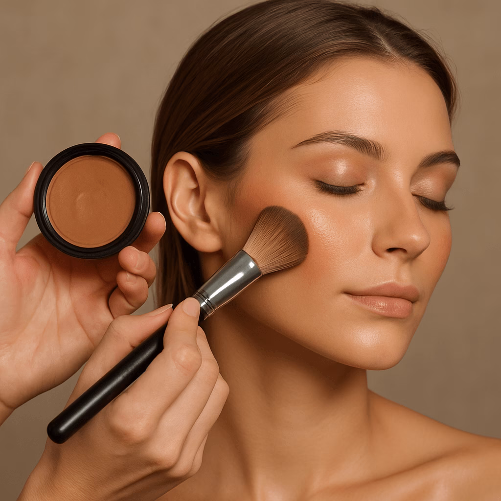 jak nakładać bronzer w kremie